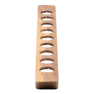 Max levi Balmy tea light candle holder, American Walnut, tea candle holder, vertical image
