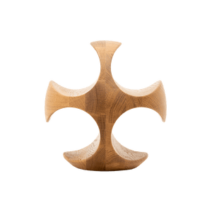Max Levi Try Select Oak wood wine rack, wine stand rack, a wine rack, side image without bottles